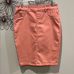 Women's Pink Denim Skirt